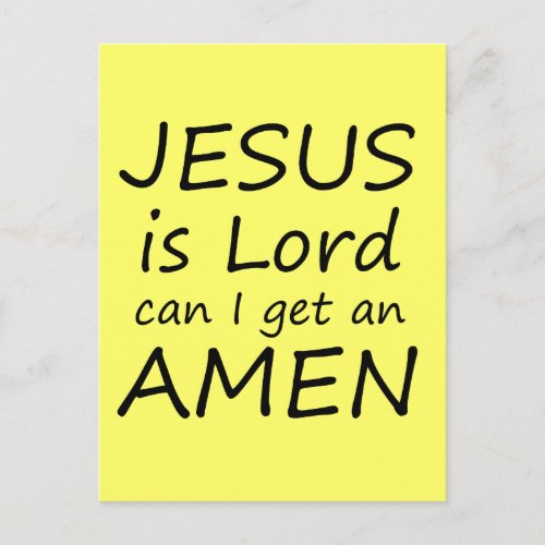 Amen Jesus Postcard