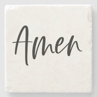 Amen marble coaster