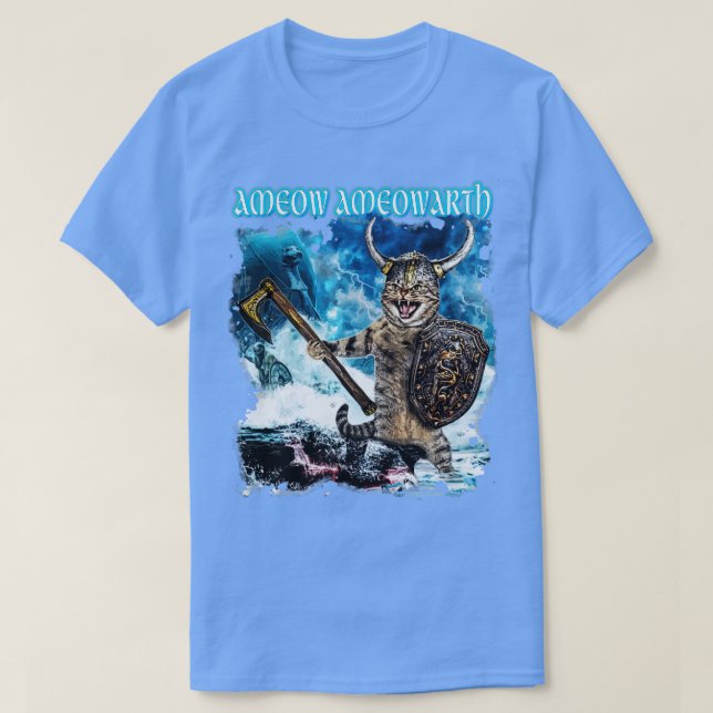 Ameow Ameowarth Metal Cats Tribute T-Shirt (Design Front)