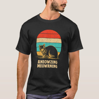 Ameowzing Meowrning Cat Mom Beautiful Cat Dad Cute T-Shirt