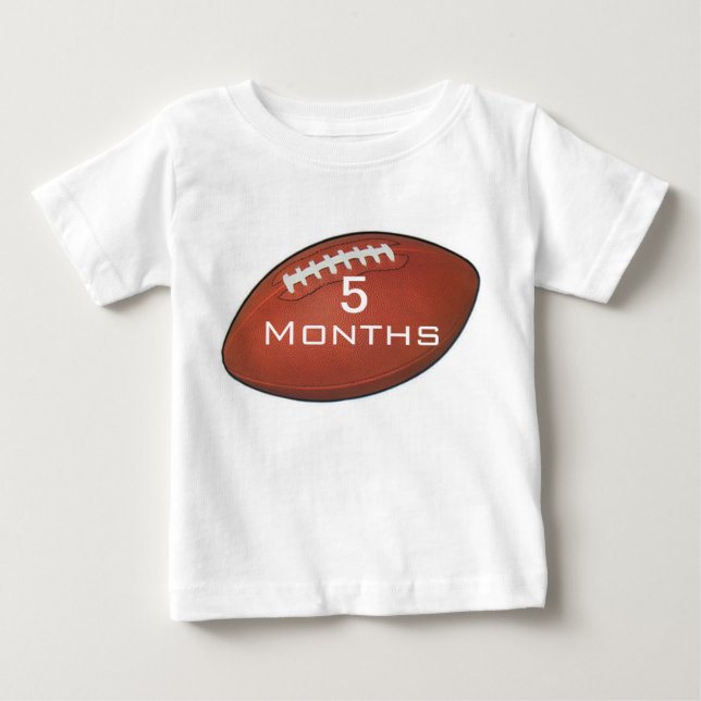 Amer Football 5 Month Baby Shirt for Baby Pictures (Front)