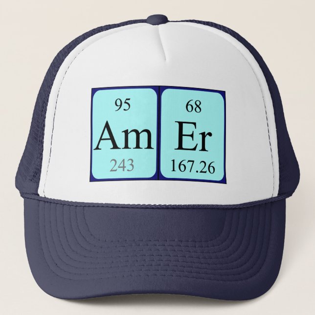 Amer periodic table name hat (Front)