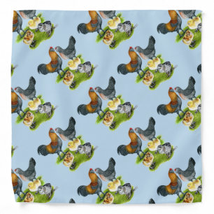 Ameraucana Chicken Family Bandana