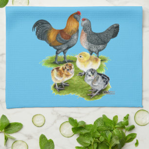 Ameraucana Chicken Family Towel