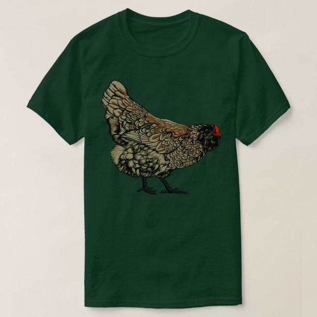 Ameraucana Chicken T-Shirt (Design Front)
