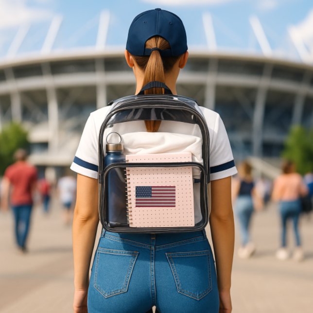 amercan flag clear stadium bag (Insitu (Stadium))