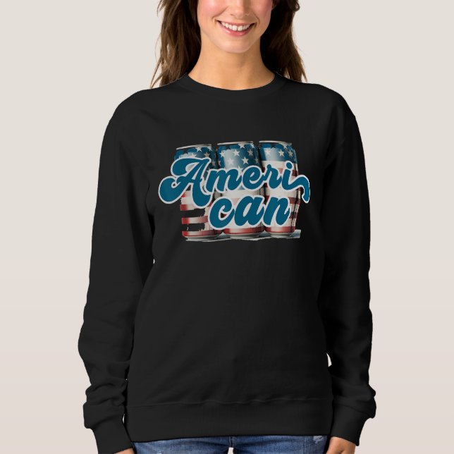 Ameri can  4th of july Sublimation 3 Sweatshirt (Front)