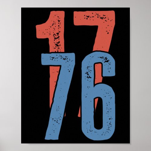 America 1776 4th Of July  Poster