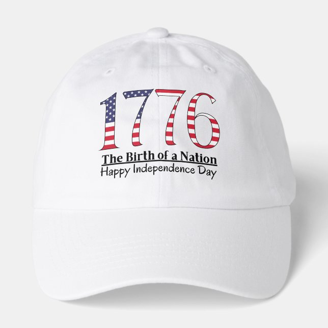 America 1776 Independence Day  Hat (Front)