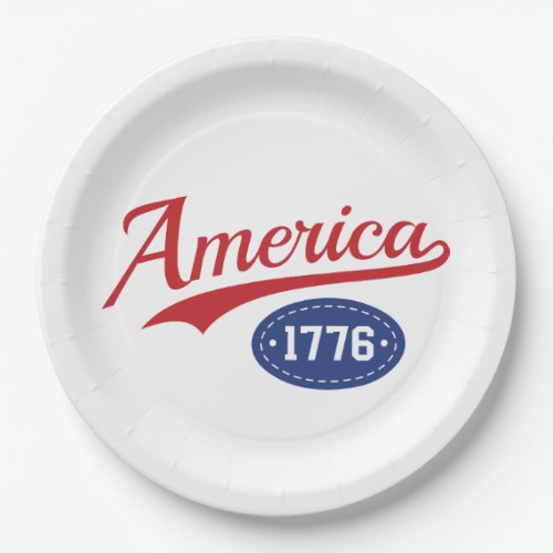 America 1776 Independence Day Paper Plates