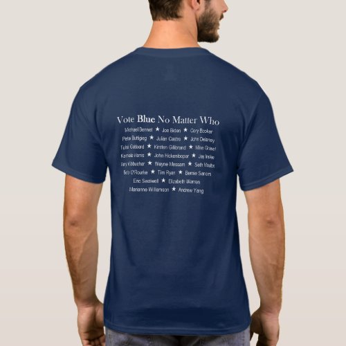 America 2020 Vote Blue No Matter Who T_Shirt