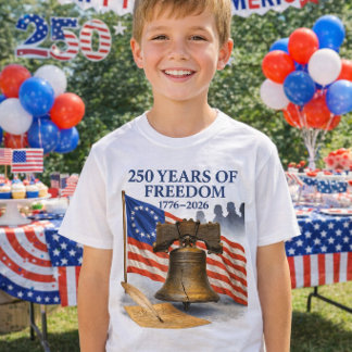 America 250 Anniversary Liberty Bell Kids  T-Shirt