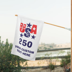 America 250 Anniversary Template House Flag