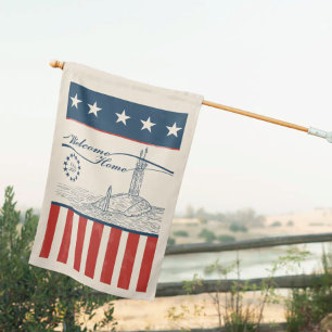 America 250 Anniversary VA SSN House Flag (Cream)