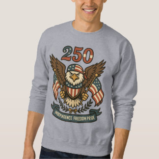 America 250 Bald Eagle Patriotic  Sweatshirt