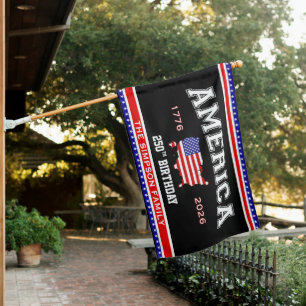 America 250 Birthday 1776-2026 House Flag