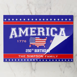 America 250 Birthday 1776-2026 Paper Pad