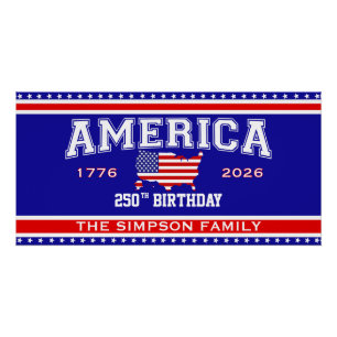 America 250 Birthday 1776-2026 Poster