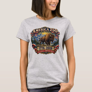 America 250 Bison 1776–2026 Vintage Women’s T-Shir T-Shirt