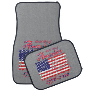 America 250 car floor mat