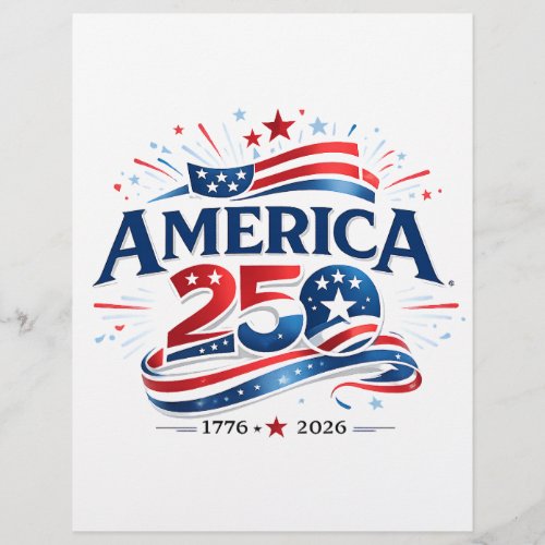 America 250 Celebration 1776–2026 Anniversary Flyer