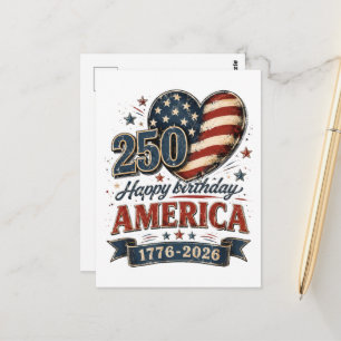 America 250 Celebration Postcard