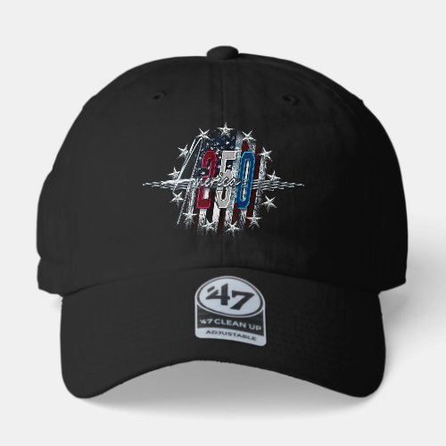 AMERICA 250 CLASSIC RETRO CHROME AMERICAN FLAG 47 BRAND HAT