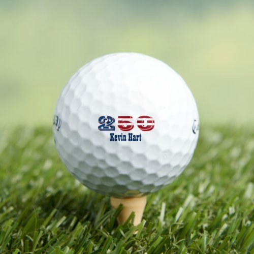 America 250 Custom Name Golf Balls Callaway