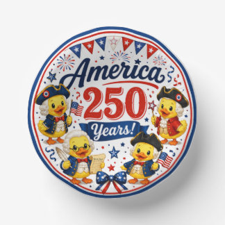America 250 Duckies Celebration Paper Bowls