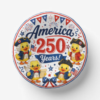 America 250 Duckies Celebration Paper Bowls