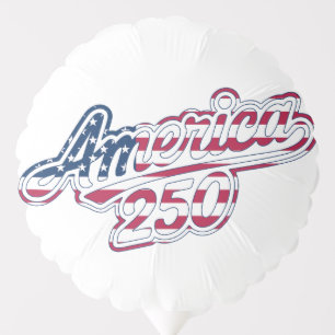 America 250 Flag Script Semiquincentennial Design Balloon