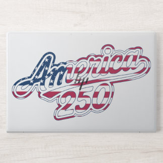 America 250 Flag Script Semiquincentennial Design HP Laptop Skin