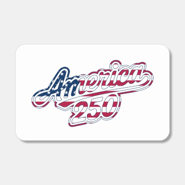 America 250 Flag Script Semiquincentennial Design Matchboxes (Front)