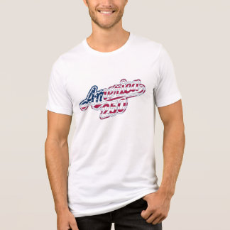America 250 Flag Script Semiquincentennial Design Tri-Blend Shirt