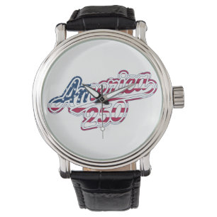 America 250 Flag Script Semiquincentennial Design Watch