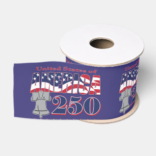 America 250 grosgrain ribbon