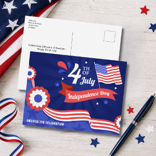 America 250 Independence Day Celebration 2026 Holiday Postcard