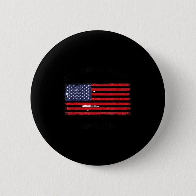 America 250 of freedom 4th july  button (Front)