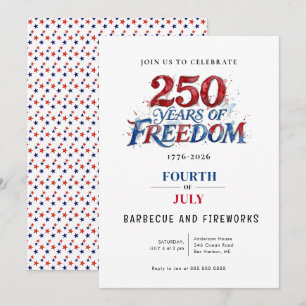 America 250 Party Celebration Invitation