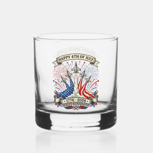 America 250 Patriotic Celebration Whiskey Glass