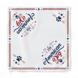 America 250 Patriotic Dog Bandana (Small)