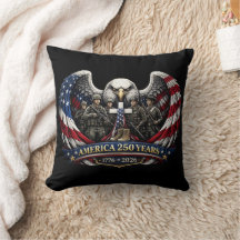 America 250 Patriotic Eagle and Military Tribute