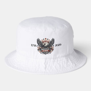 America 250 Patriotic Eagle Bucket Hat 1776-2026