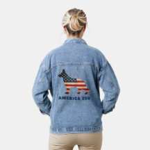 America 250 Patriotic German Shepherd Dog