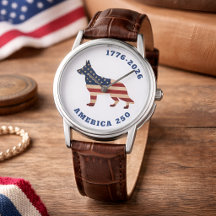 America 250 Patriotic German Shepherd Dog