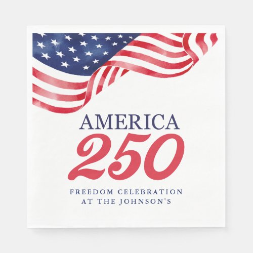 America 250 Patriotic Napkins | July 4th BBQ