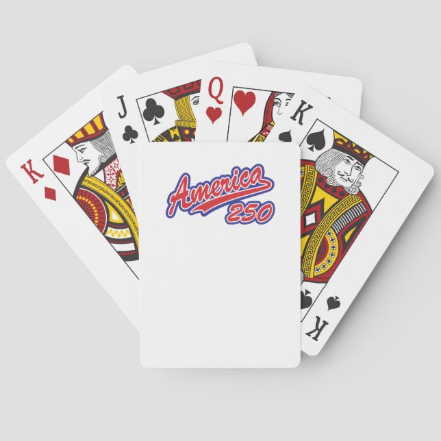 America 250 poker cards (Back)