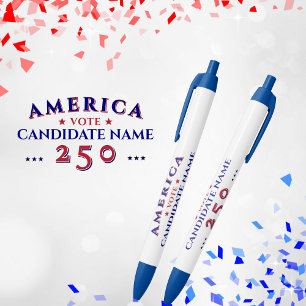 America 250 Political Election Campaign Candidate Pen