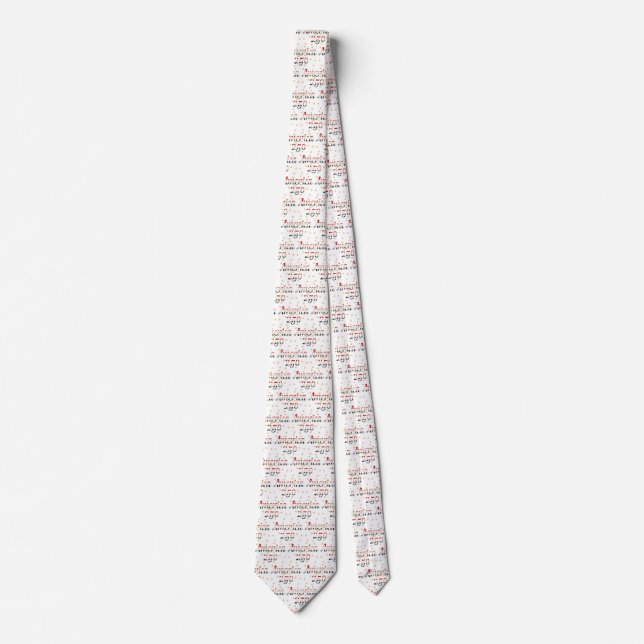 America 250 red white blue gold  neck tie (Front)