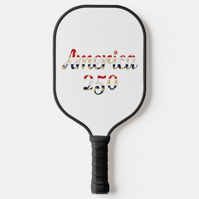 America 250 red white blue gold Pickleball Paddle (Front)